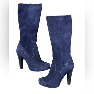Marko suede blue high boots 7.5 beautiful condition